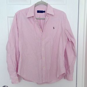 Ralph Lauren Oxford - pink/white stripe